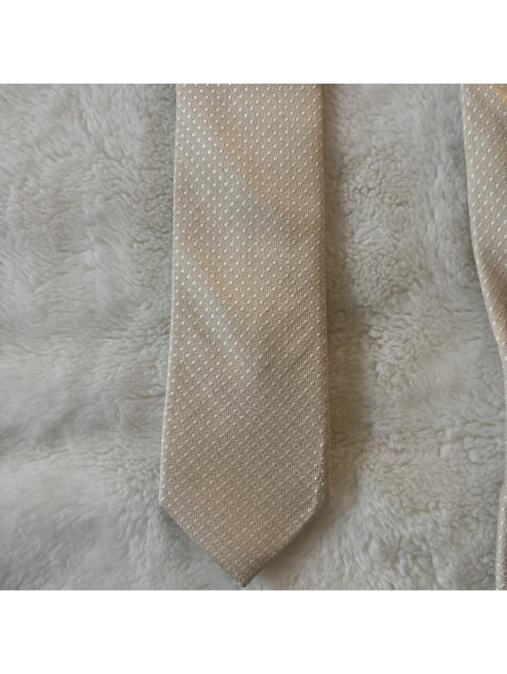 The Tie Bar Men's Ivory Silk Textured Necktie